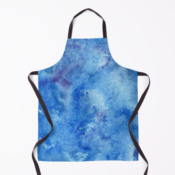 Item preview, Blue watercolor background with blotchiness and paint strokes. Winter frost texture designed and sold by bvdesignart.