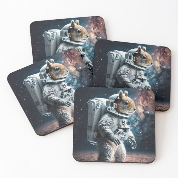 Item preview, Astronaut Squirrel Wearing a Spacesuit in Space designed and sold by CheekyAnimalz.