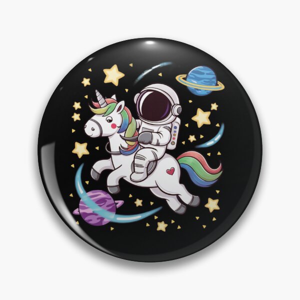 Artikelvorschau, Astronaut reitet auf einem Einhorn durchs All entworfen und verkauft von MyNiceDesigns.