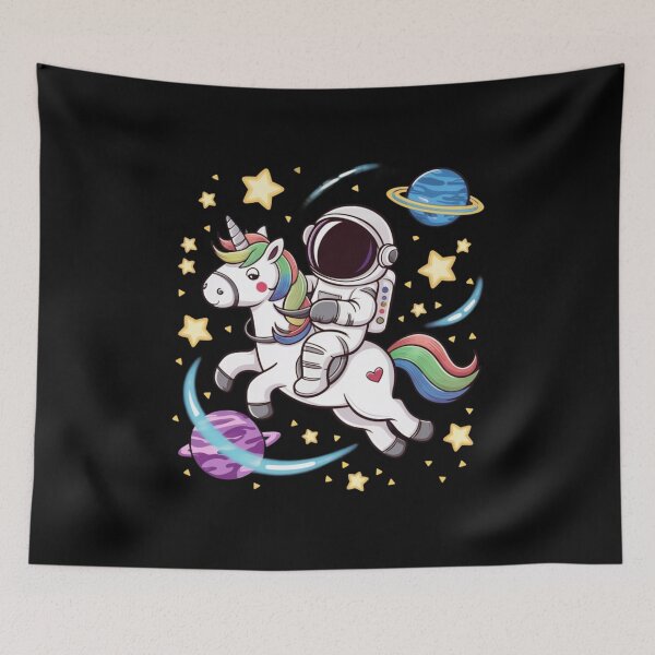 Item preview, Astronaut Riding a Unicorn through Space designed and sold by MyNiceDesigns.