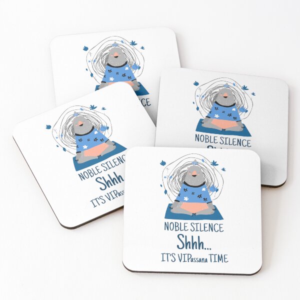 Item preview, Vipassana Meditation Noble Silence designed and sold by GraTEEtude.