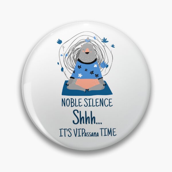 Item preview, Vipassana Meditation Noble Silence designed and sold by GraTEEtude.