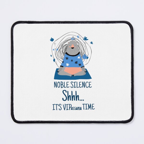 Item preview, Vipassana Meditation Noble Silence designed and sold by GraTEEtude.