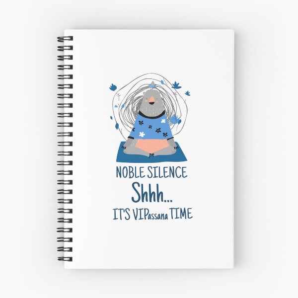 Item preview, Vipassana Meditation Noble Silence designed and sold by GraTEEtude.