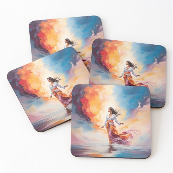Item preview, Blue Orange Spiritual Awakening Artwork designed and sold by Tamas Das.