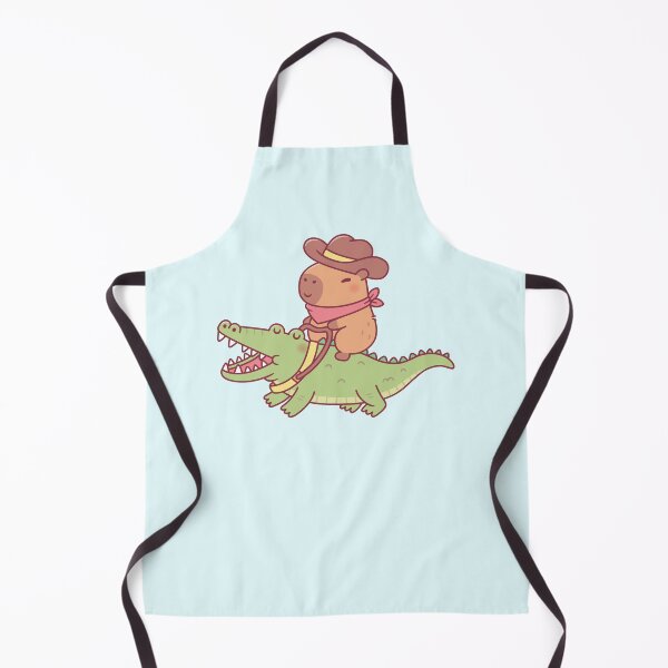 Item preview, Cute Capybara Cowboy Riding A Crocodile Funny designed and sold by rustydoodle.
