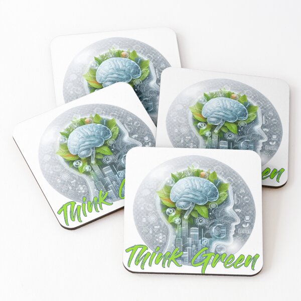 Item preview, Think Green designed and sold by Black Sands Art.
