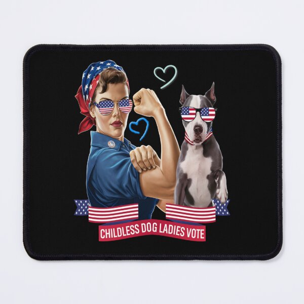 Item preview, Childless Dog Lady Is Voting Kamala Election Usa 2024 designed and sold by skeastore.