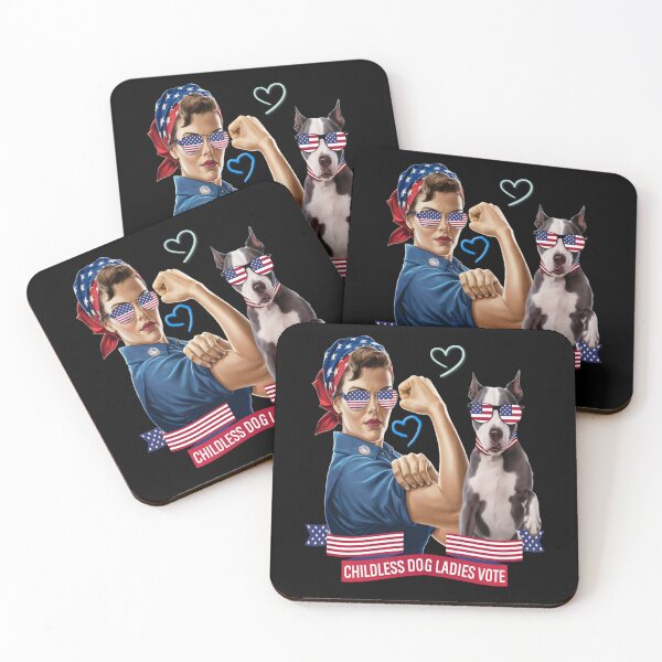 Item preview, Childless Dog Lady Is Voting Kamala Election Usa 2024 designed and sold by skeastore.
