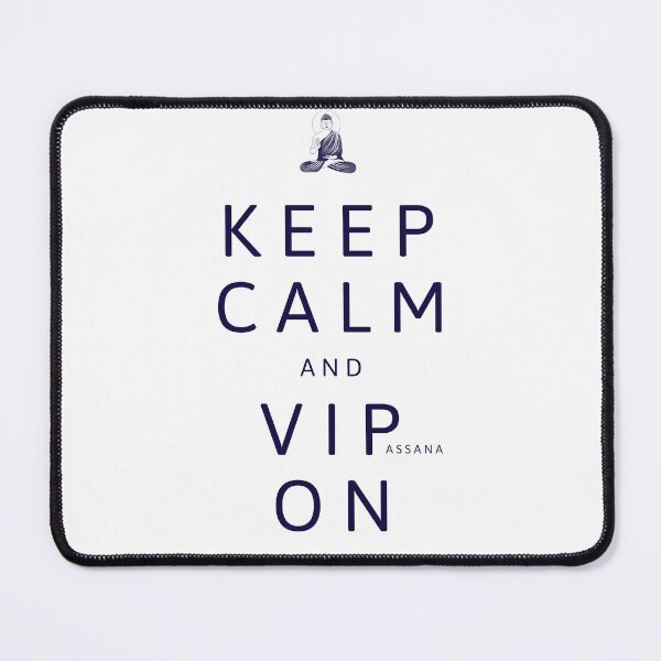 Item preview, Keep Calm And Vipassana On Anapana Meditation designed and sold by GraTEEtude.