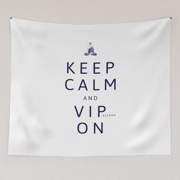 Item preview, Keep Calm And Vipassana On Anapana Meditation designed and sold by GraTEEtude.