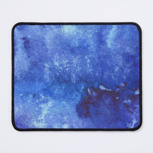 Item preview, Blue watercolor background with blotchiness and paint strokes. Winter frost texture designed and sold by bvdesignart.