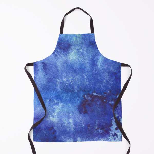 Item preview, Blue watercolor background with blotchiness and paint strokes. Winter frost texture designed and sold by bvdesignart.