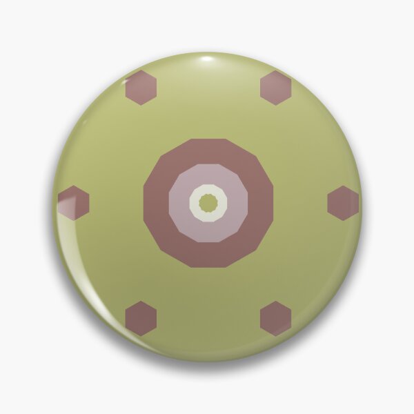 Item preview, Geometric Warm Neutrals Colorful Bullseyes And Hexagons designed and sold by Triplicate Limited.