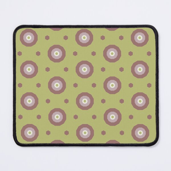 Item preview, Geometric Warm Neutrals Colorful Bullseyes And Hexagons designed and sold by Triplicate Limited.