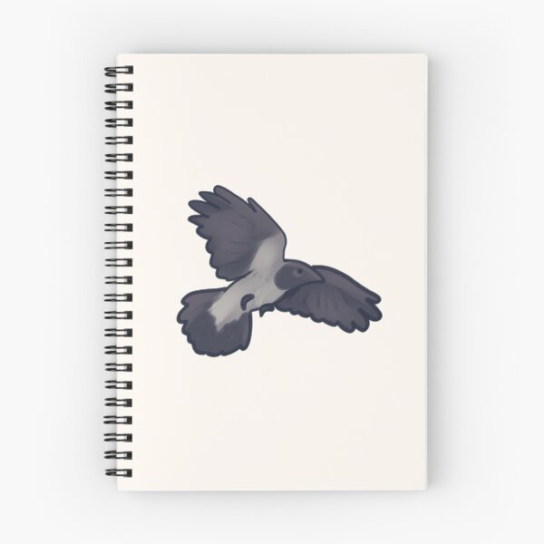 Item preview, Cute hooded crow flying  designed and sold by Artofmayara.