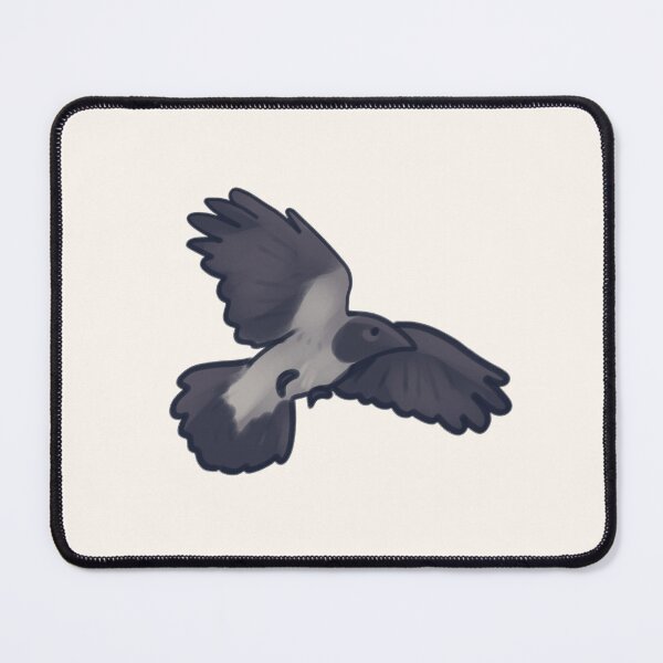 Item preview, Cute hooded crow flying  designed and sold by Artofmayara.