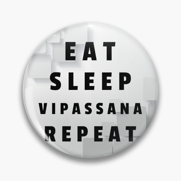 Item preview, Eat Sleep Vipassana Meditation Repeat designed and sold by GraTEEtude.