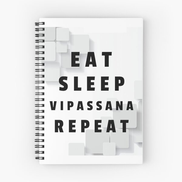 Item preview, Eat Sleep Vipassana Meditation Repeat designed and sold by GraTEEtude.