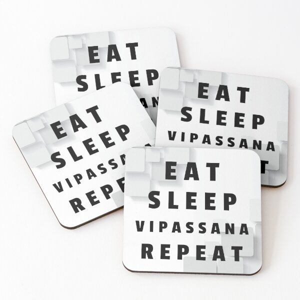 Item preview, Eat Sleep Vipassana Meditation Repeat designed and sold by GraTEEtude.