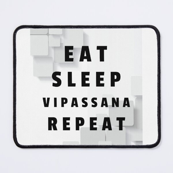 Item preview, Eat Sleep Vipassana Meditation Repeat designed and sold by GraTEEtude.