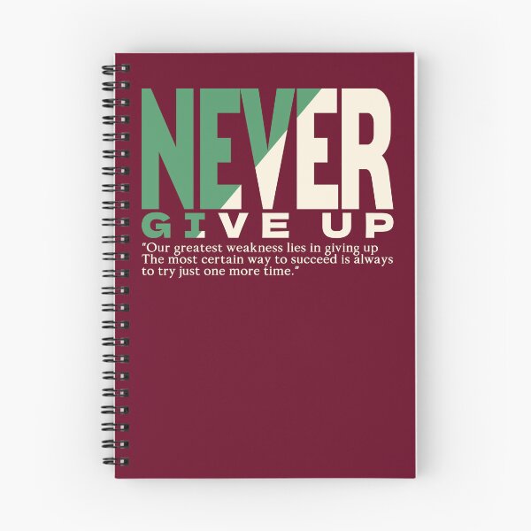 Item preview, NEVER GIVE UP! designed and sold by Nandot.
