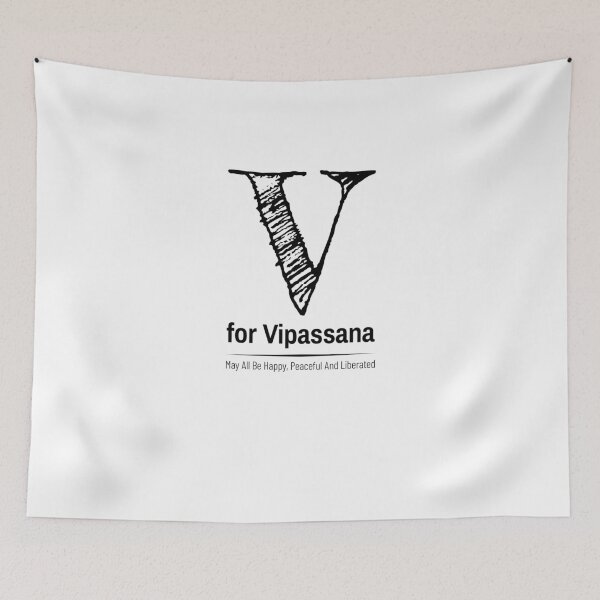 Item preview,  V for Vipassana Meditation To See Things As They Really Are designed and sold by GraTEEtude.