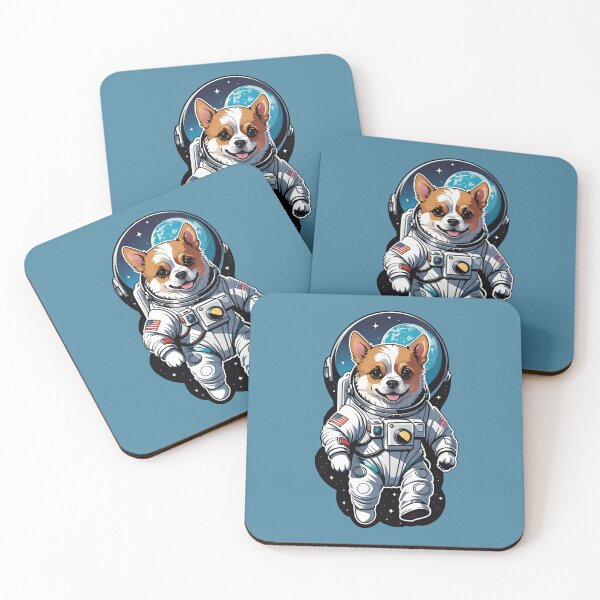 Item preview, Dogstronaut (#09) dog astronaut in space [Create a set!] designed and sold by SolidEarthArt.