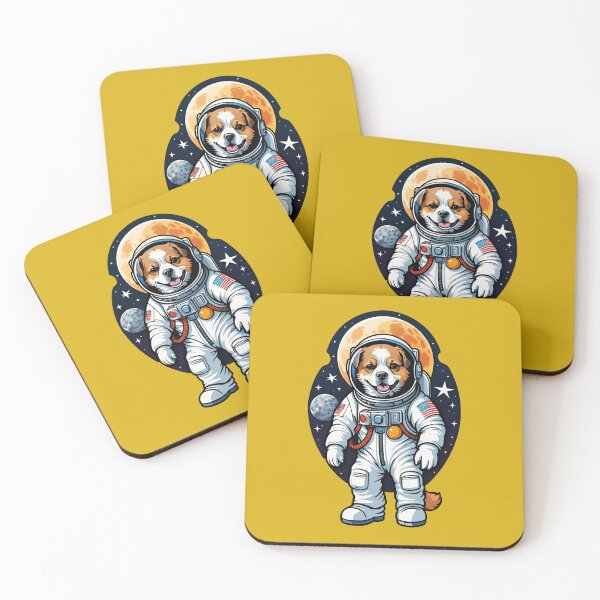 Item preview, Dogstronaut (#10) dog astronaut in space [Create a set!] designed and sold by SolidEarthArt.