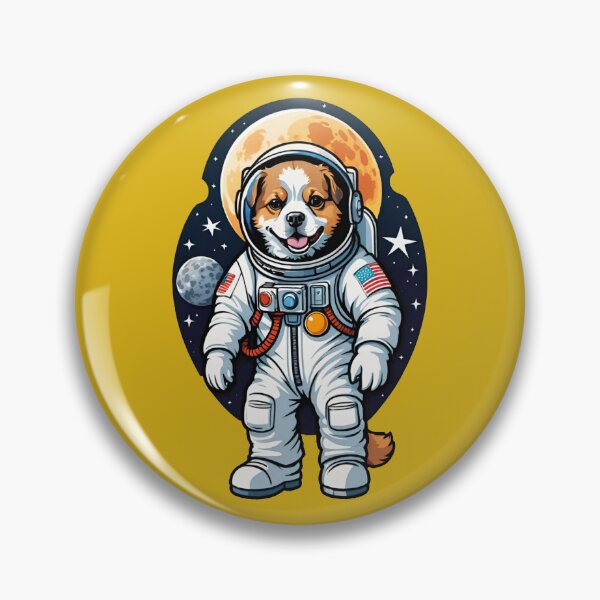 Item preview, Dogstronaut (#10) dog astronaut in space [Create a set!] designed and sold by SolidEarthArt.