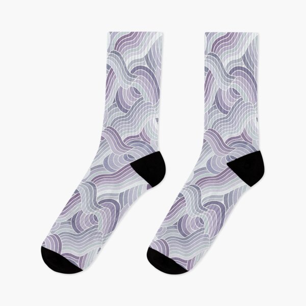 Item preview, Stone Textured Linework Swells - Pastel Purples designed and sold by TigaTiga.