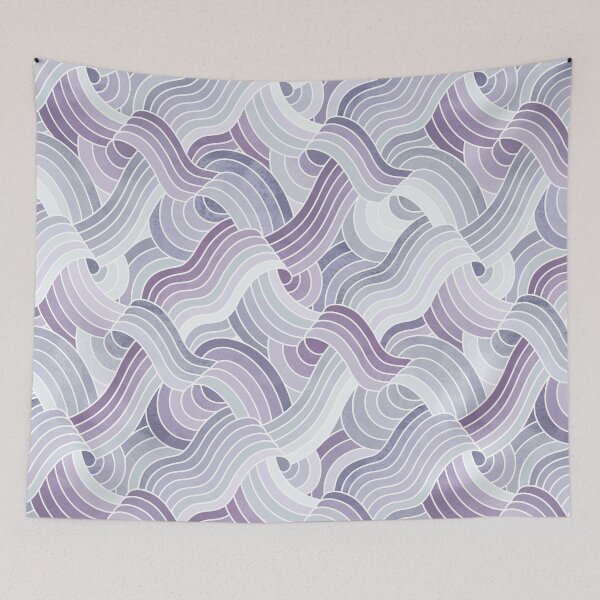 Item preview, Stone Textured Linework Swells - Pastel Purples designed and sold by TigaTiga.