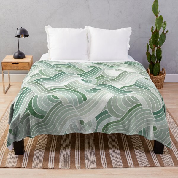 Item preview, Stone Textured Linework Swells - Green Hues designed and sold by TigaTiga.