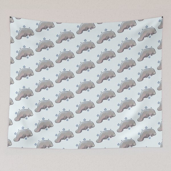 Item preview, Funny manatee illustration designed and sold by Artofmayara.