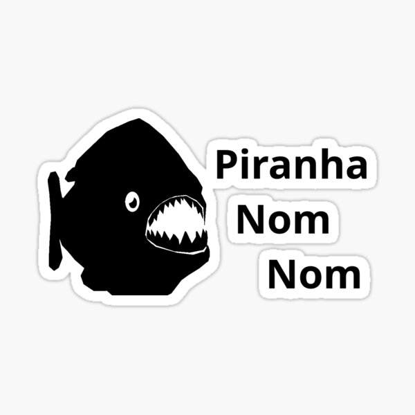 Artikel-Vorschau von Piranha Nom Nom, designt und verkauft von edgypasties.