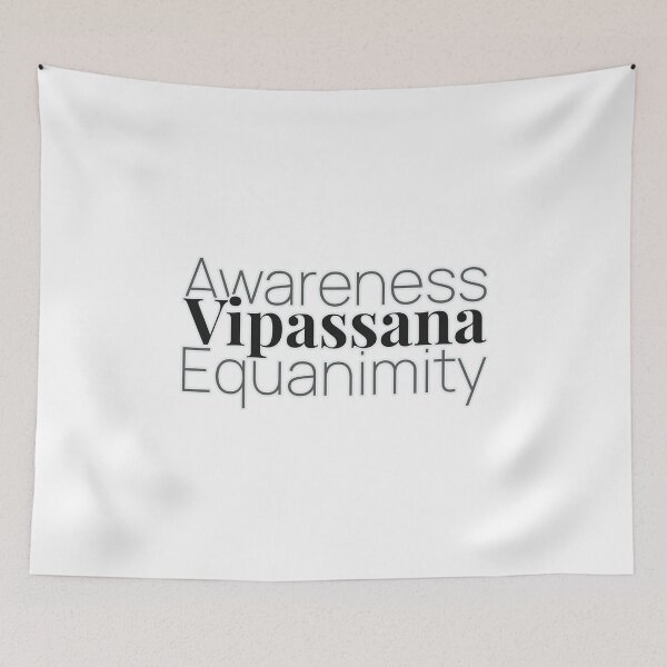 Item preview, Vipassana Meditation Awareness Equanimity Anapana Upekkha designed and sold by GraTEEtude.
