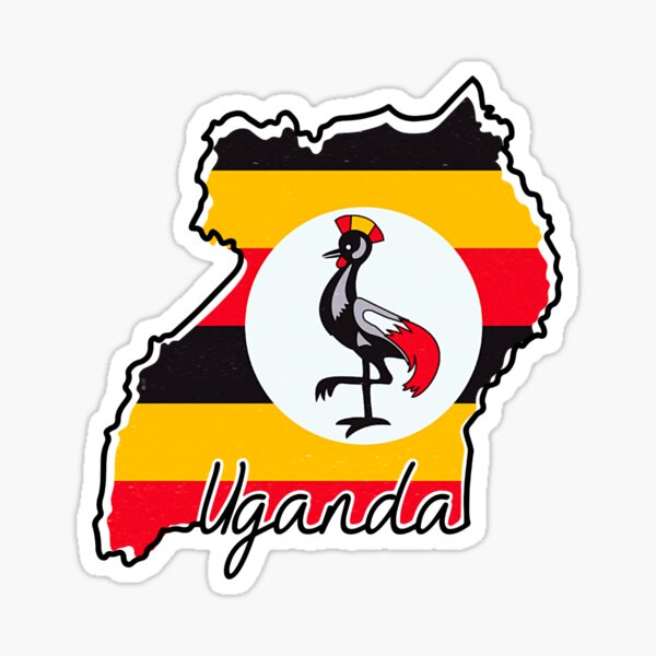 Item preview, Uganda Flag Map designed and sold by YourSky Studio61.