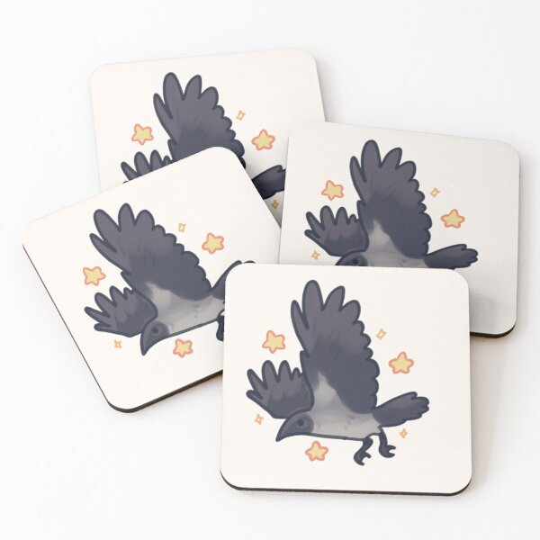 Item preview, Silly hooded crow with stars  designed and sold by Artofmayara.