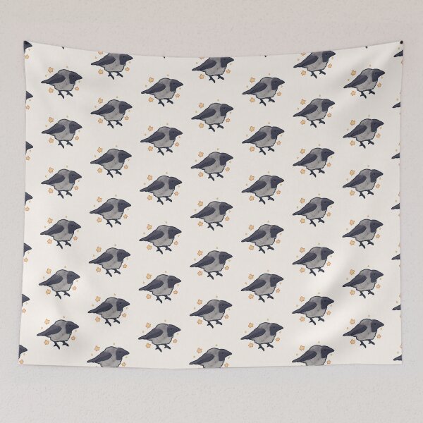 Item preview, Funny hooded crow with stars  designed and sold by Artofmayara.