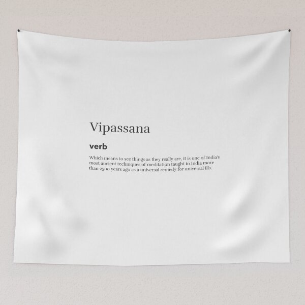 Item preview, Vipassana Meditation Definition designed and sold by GraTEEtude.