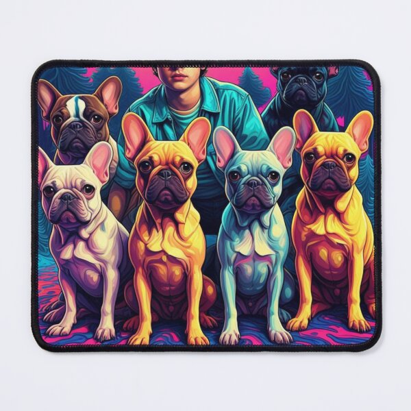 Item preview, These Frenchies are ready to explore the Upside Down... or maybe just the couch #StrangerThingsButCuter" designed and sold by Hachiandco.