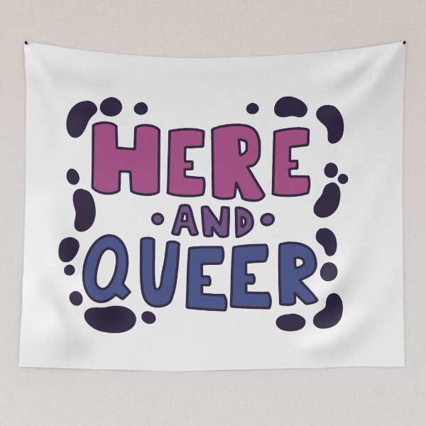 Item preview, Here And Queer Pastel Bisexual  designed and sold by TheDawuMonsta.