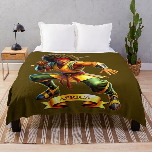 Item preview, African Ninja Warrior with Katana designed and sold by VikArtStudio.