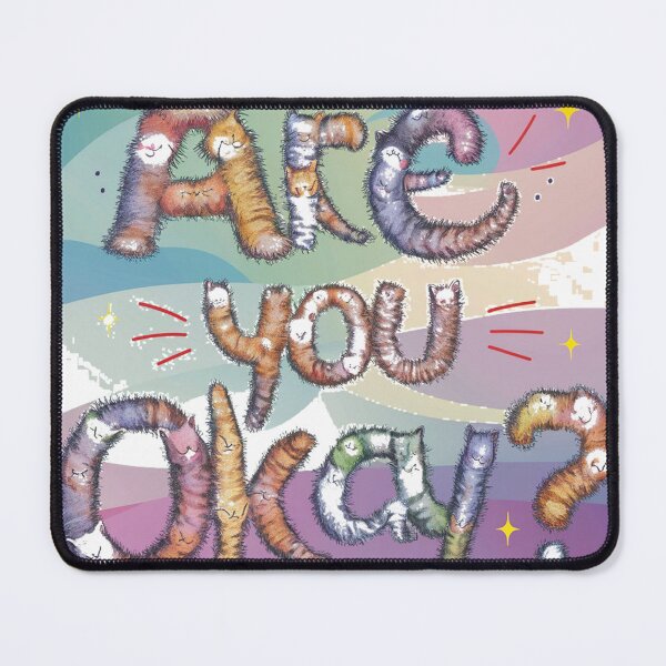 Item preview, Are you okay illustration cats colouring designed and sold by RAZ1995.