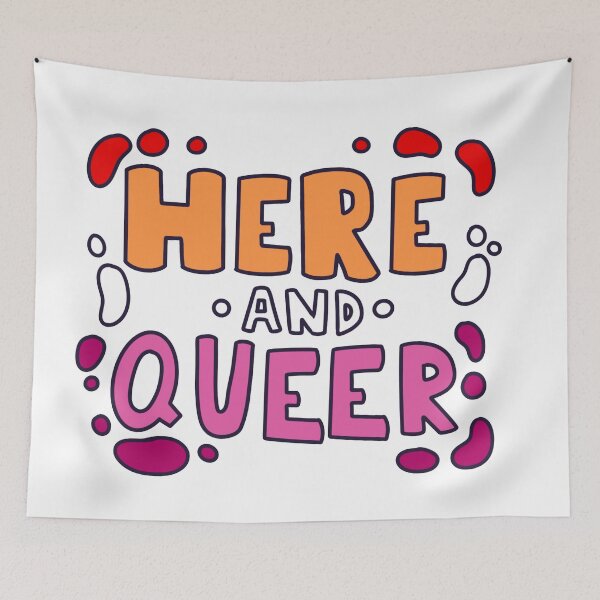 Item preview, Here And Queer lesbian  designed and sold by TheDawuMonsta.