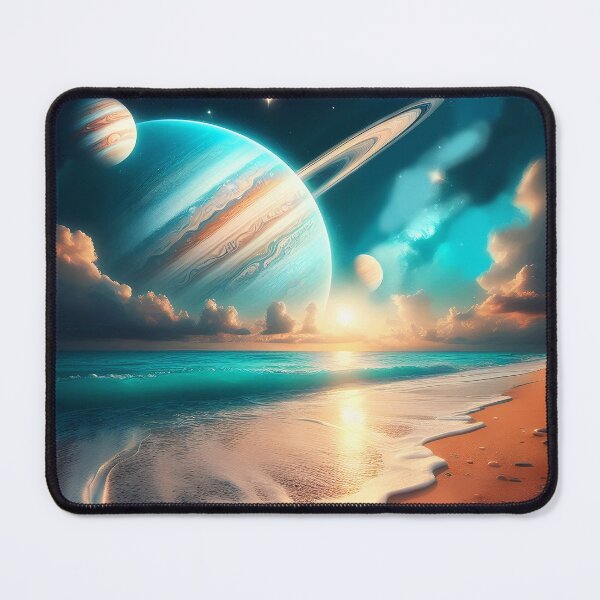 Item preview, Astro beach: another planet space seashore designed and sold by EmeraldeaArt.