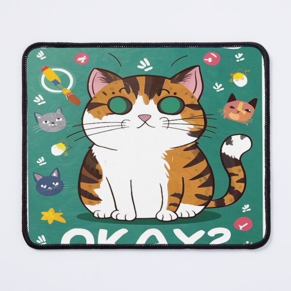 Item preview, Are you okay R u ok cat colourful illustration designed and sold by RAZ1995.