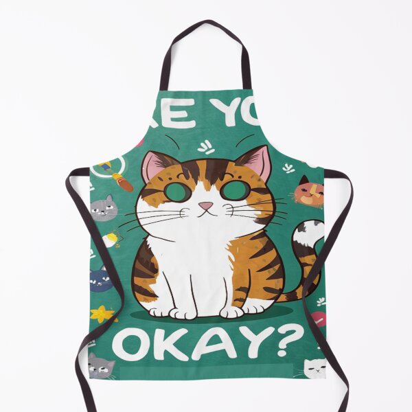 Item preview, Are you okay R u ok cat colourful illustration designed and sold by RAZ1995.