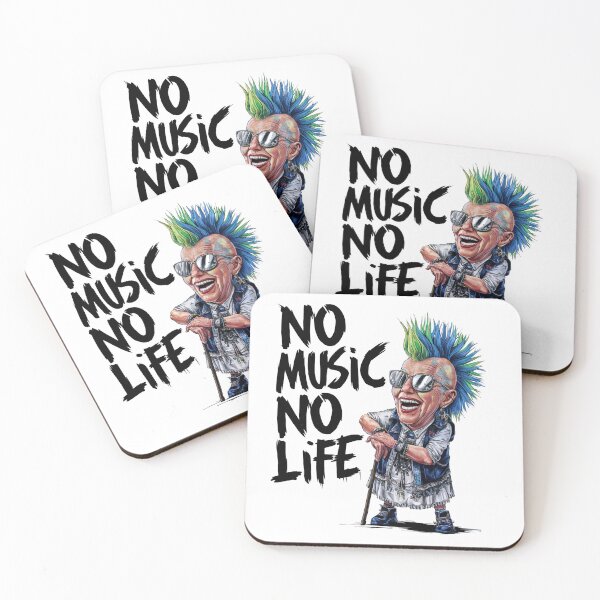 Item preview, No music, no life designed and sold by tee-blah-blah.