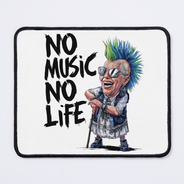 Item preview, No music, no life designed and sold by tee-blah-blah.